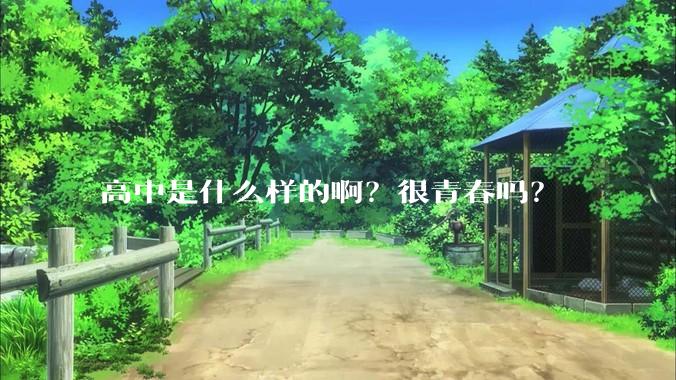 高中是什么样的啊？很青春吗？