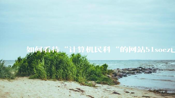 如何看待“计算机民科“的网站51soez已关站维护一周？